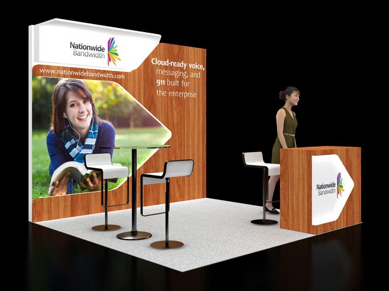 customized booth design made by exhibit rentals