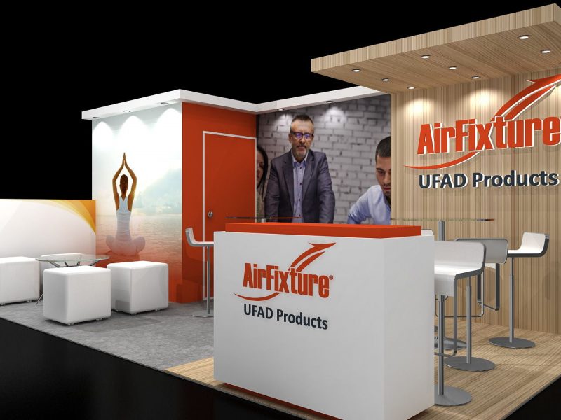customized booth design made by exhibit rentals